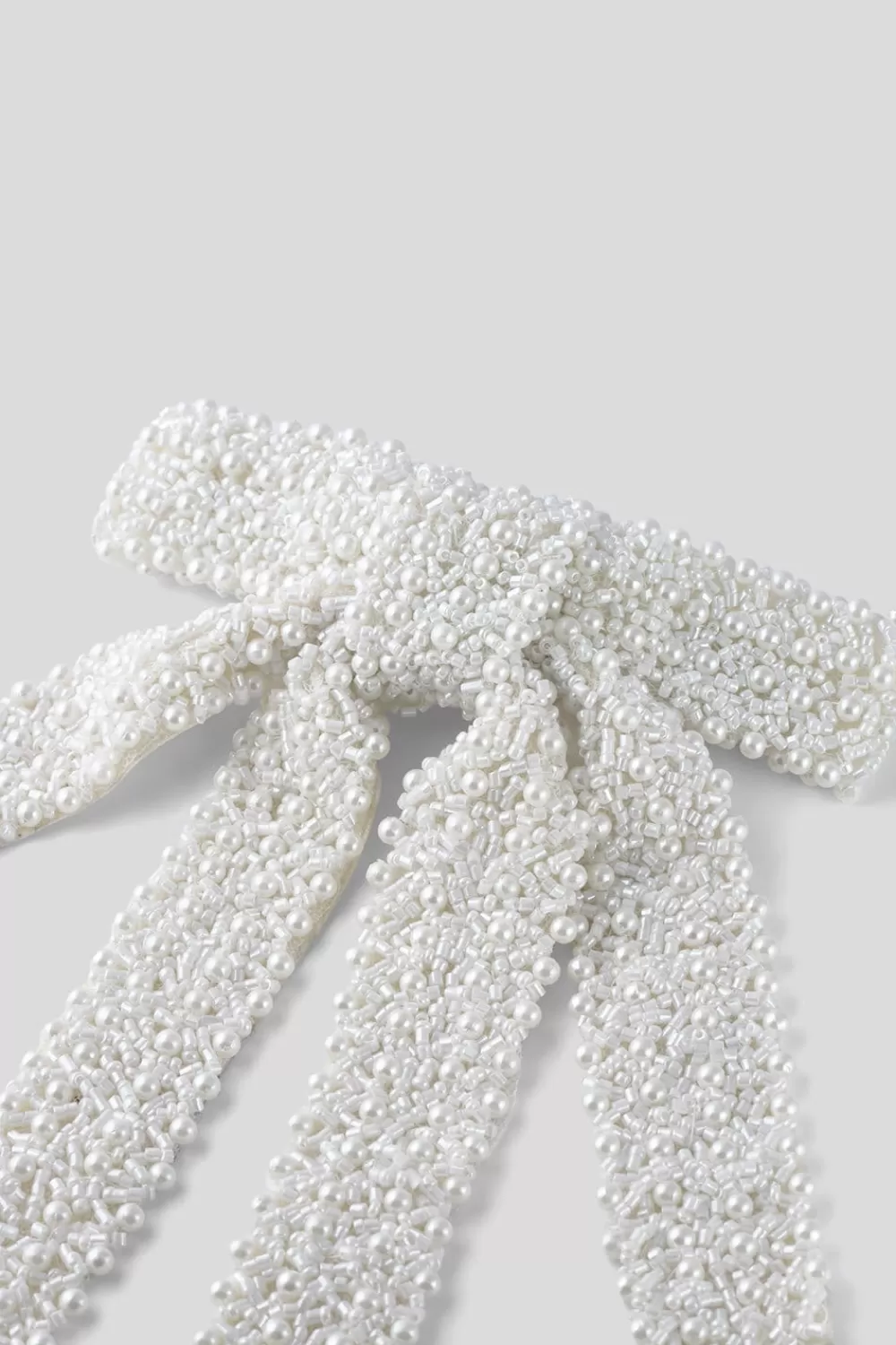 Twist & Tango Accessories^Alba Beaded Bow OffWhite