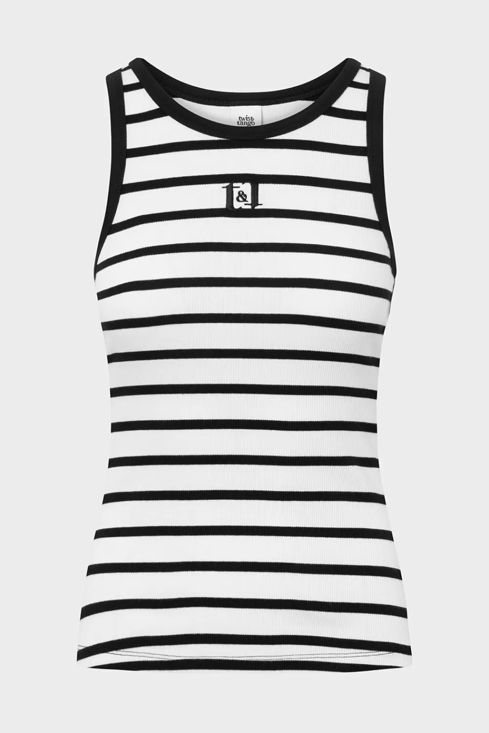 Twist & Tango Tops & T-Shirts^Azra Logo Tank BlackStripe