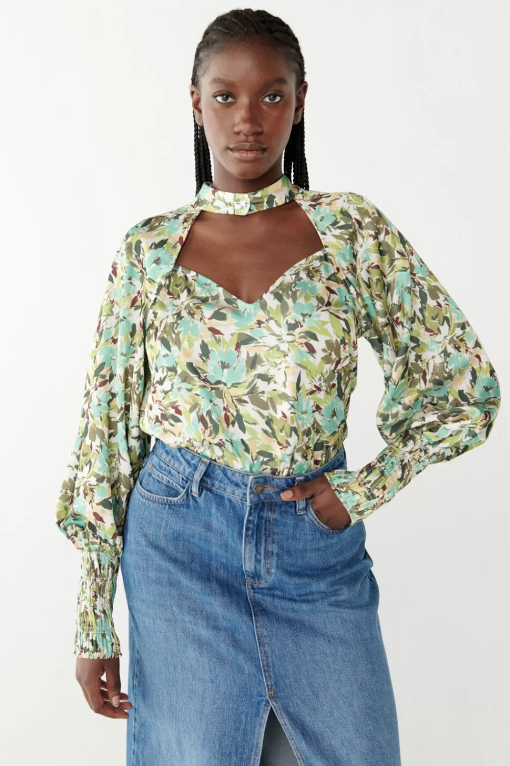 Twist & Tango Shirts & Blouses^Beverley Blouse GreenFlower