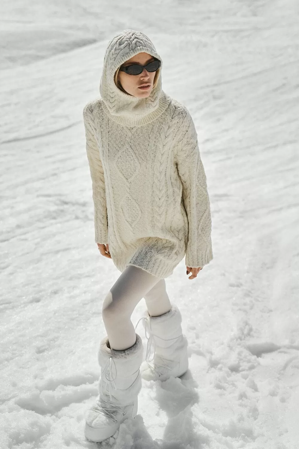 Twist & Tango Sweaters & Knits^Courmayeur Cable-Knit Sweater SnowWhite