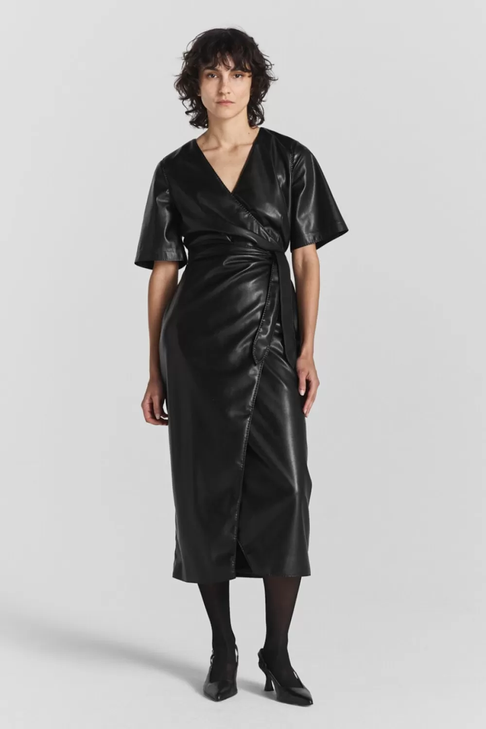 Twist & Tango Dresses^Ella Faux Leather Dress Black