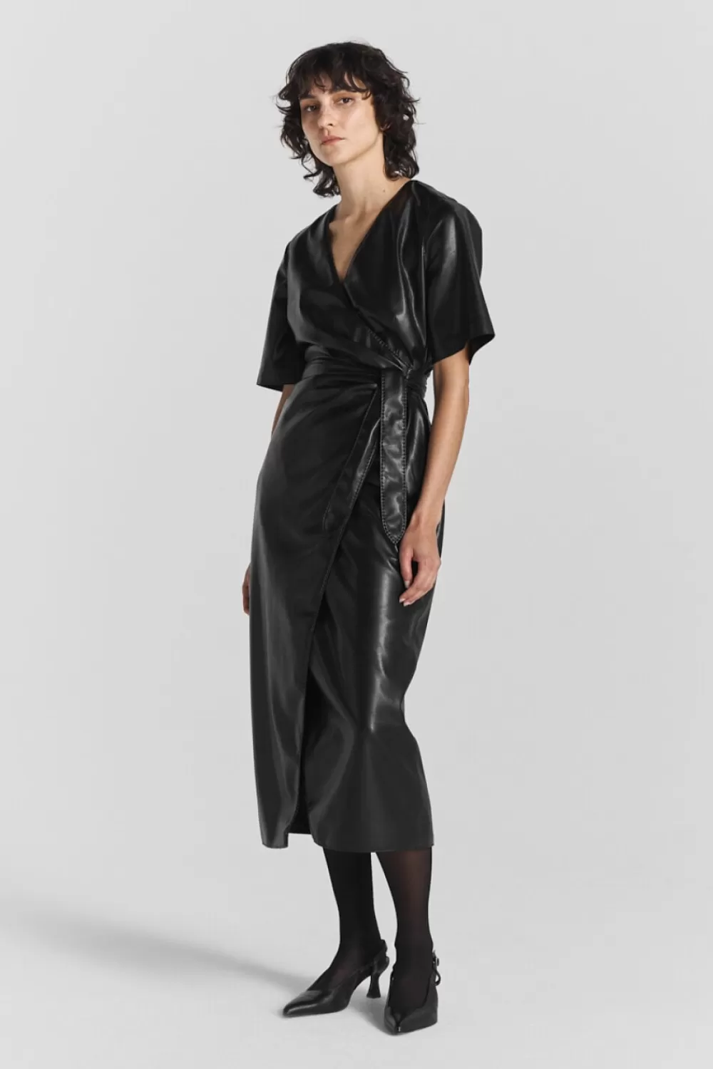 Twist & Tango Dresses^Ella Faux Leather Dress Black