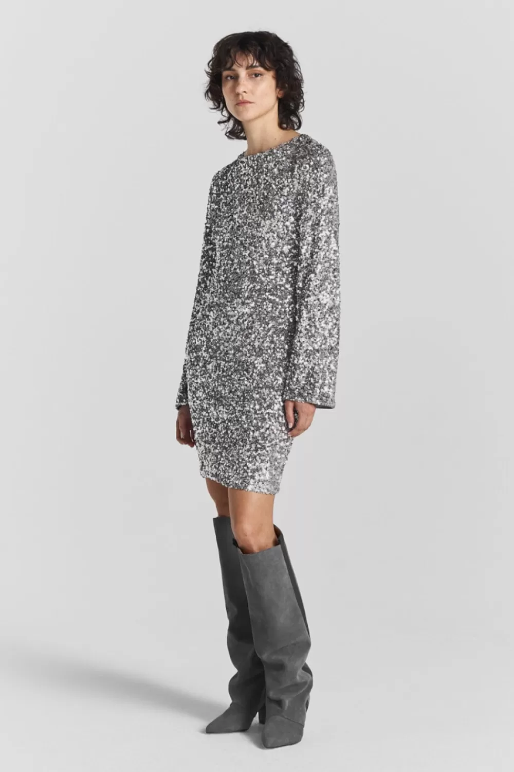 Twist & Tango Dresses^Gwen Sequin Mini Dress Silver