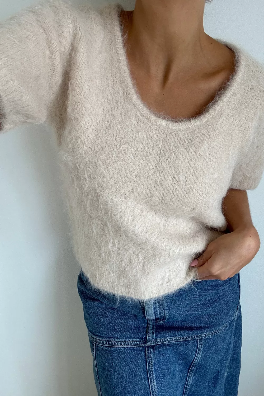 Twist & Tango Sweaters & Knits^Julianna Short Sleeve Knit Sand