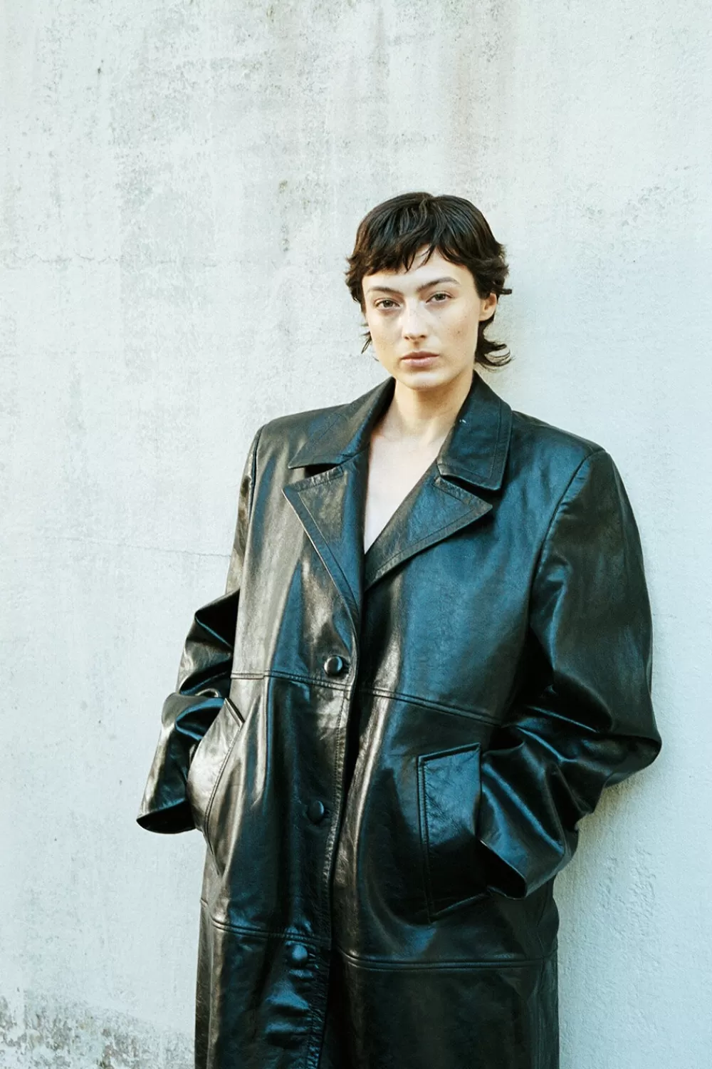 Twist & Tango Coats & Jackets^Maite Leather Coat Black