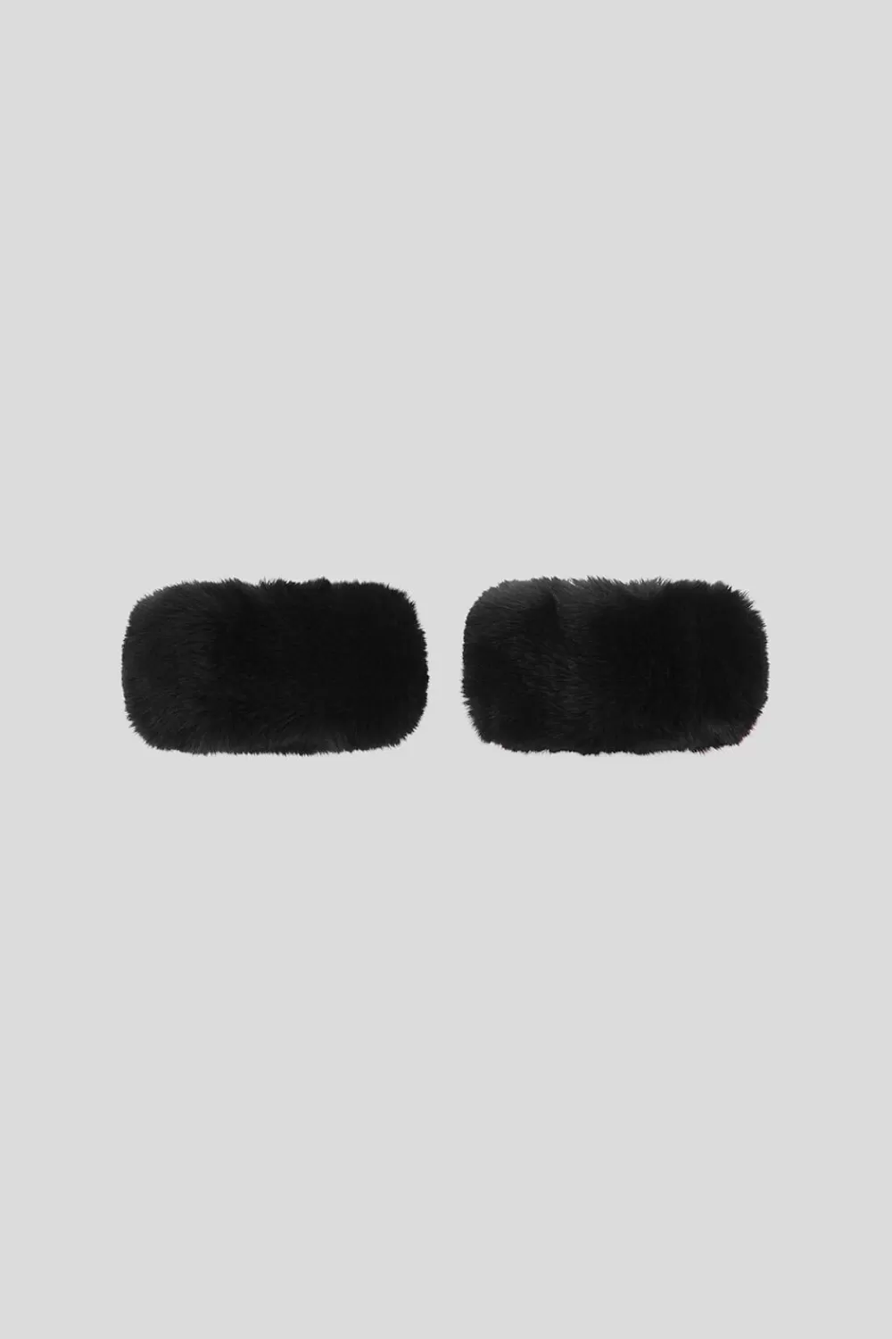 Twist & Tango Accessories^Meribel Faux Fur Wrist Bands Black