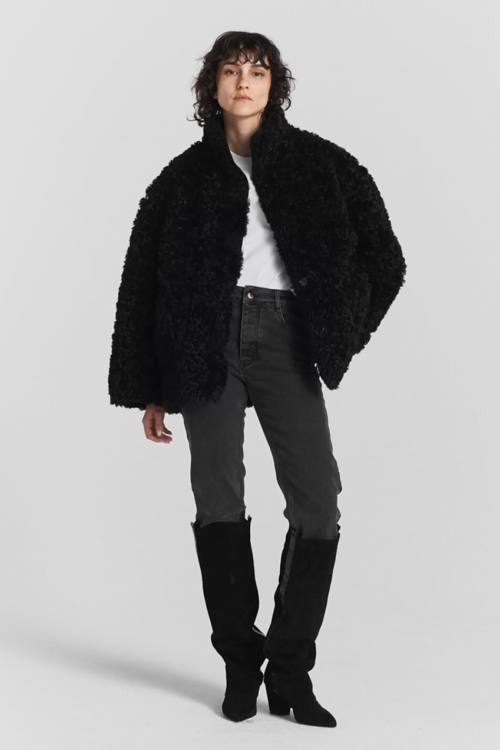 Twist & Tango Coats & Jackets^Mia Faux Fur Jacket Black