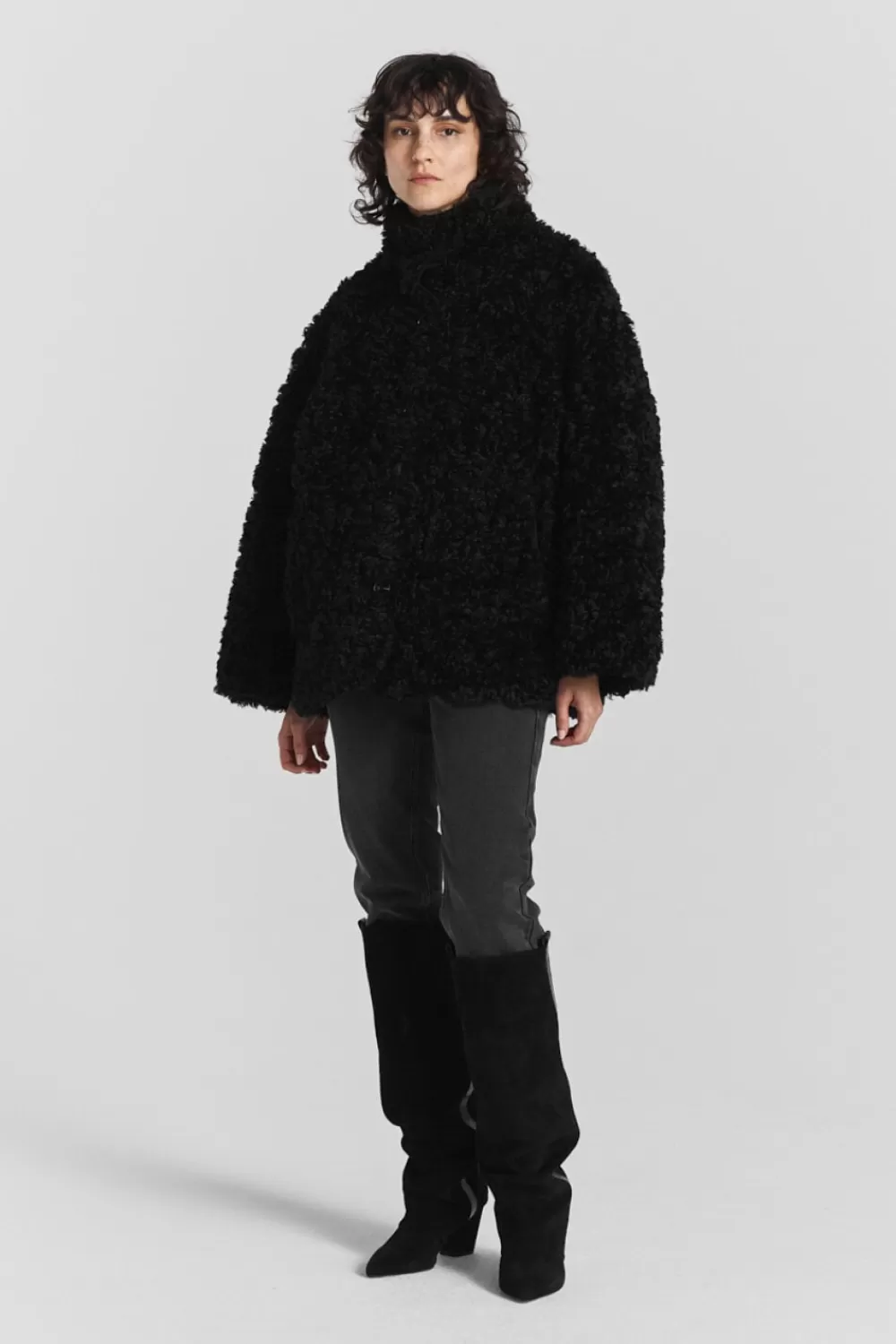 Twist & Tango Coats & Jackets^Mia Faux Fur Jacket Black