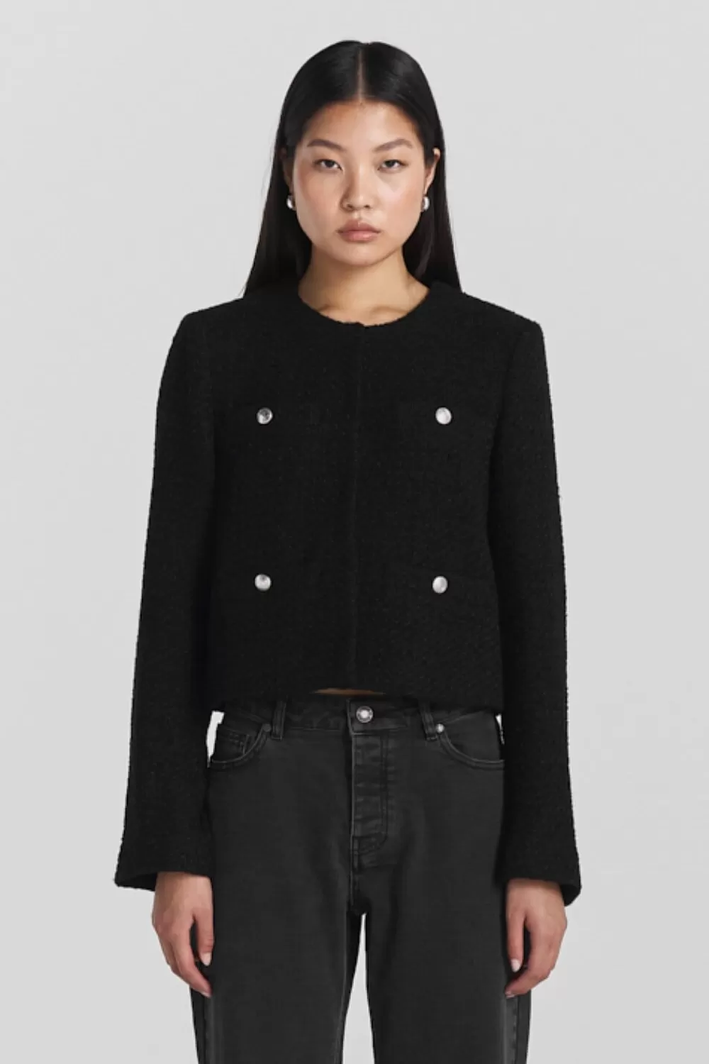 Twist & Tango Coats & Jackets^Norah Wool Tweed Jacket Black