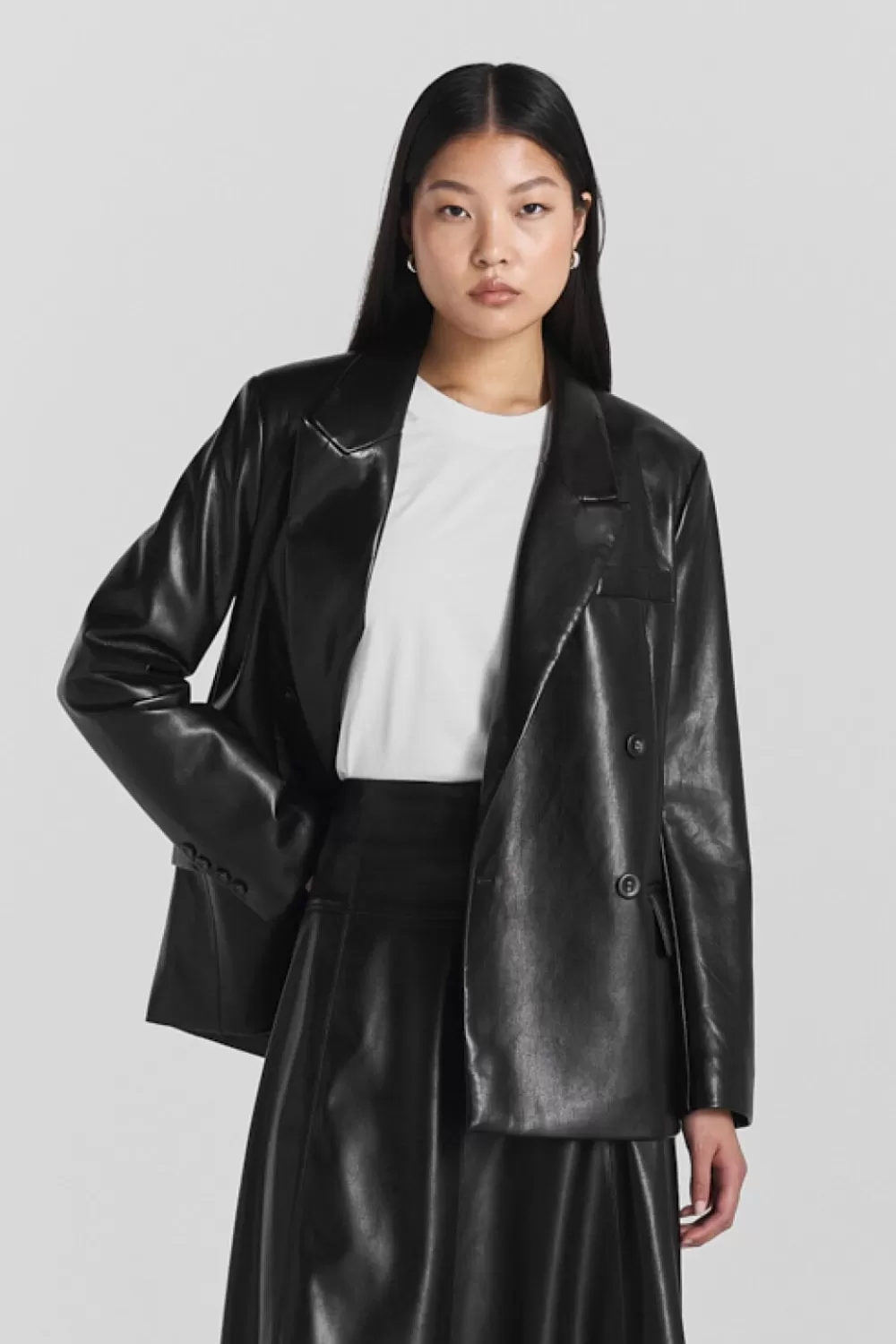 Twist & Tango Coats & Jackets | Blazers^Taniel Faux Leather Blazer Black